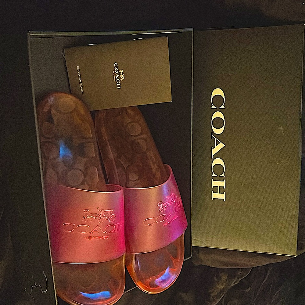 COACH WOMEN'S ULYSSA RUBBER SLIDE SANDALS